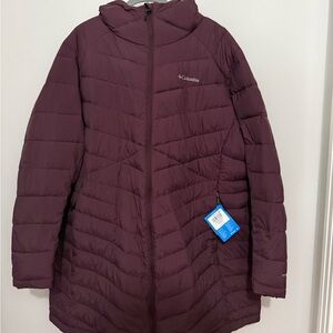 Columbia Omni-Heat Infinity Plum Puffer Jacket Parka 3XL Gorgeous NWT